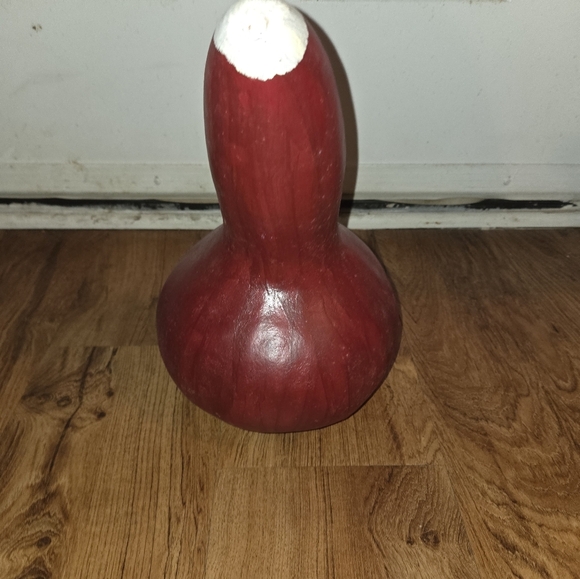 Hand Painted Gourd Santa Vintage Rattle Anthropomorphic - Picture 4 of 5